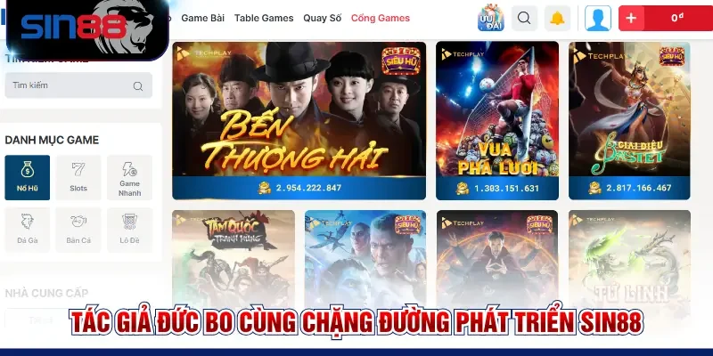 Tác giả Đức Bo cùng chặng đường phát triển SIN88